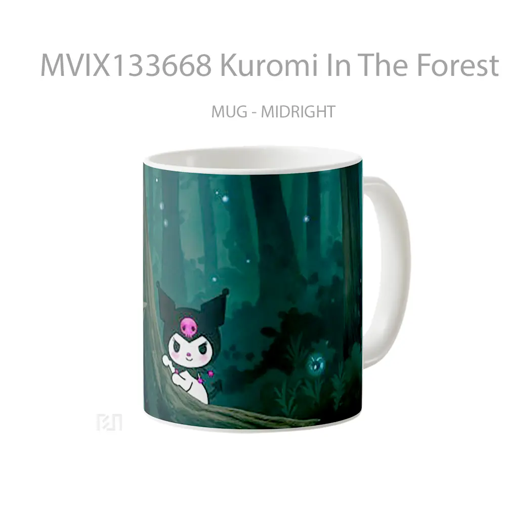 Mug Kuromi In The Forest Gelas Pemandangan Alam - All-side / Desain