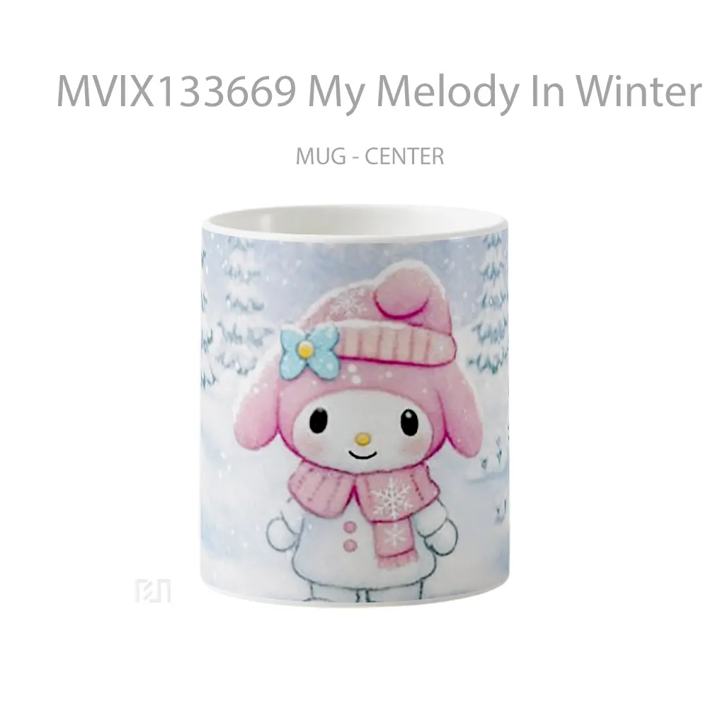 Mug My Melody In Winter Gelas Keramik Unik