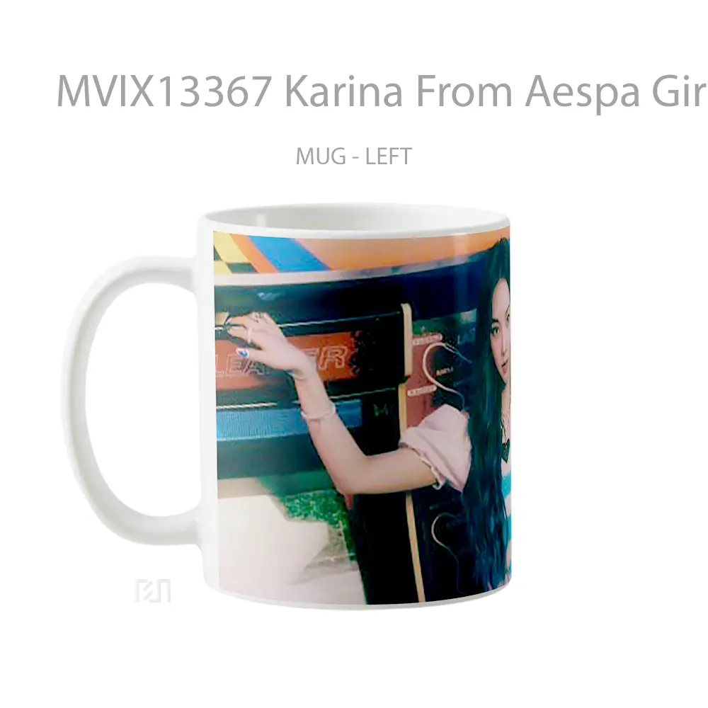 Mug Karina From Aespa Girls Real World Gelas Keramik Unik - All-side / Desain