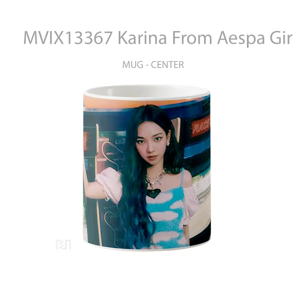 Mug Karina From Aespa Girls Real World Gelas Keramik Unik