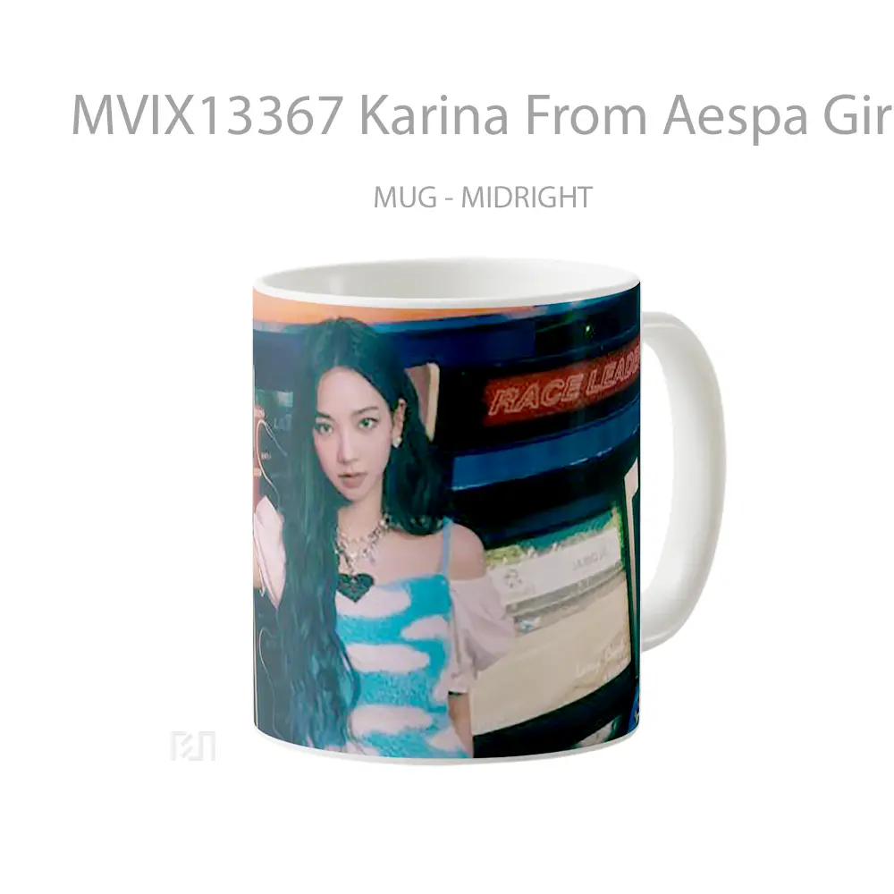 Mug Karina From Aespa Girls Real World Gelas Keramik Unik - All-side / Desain