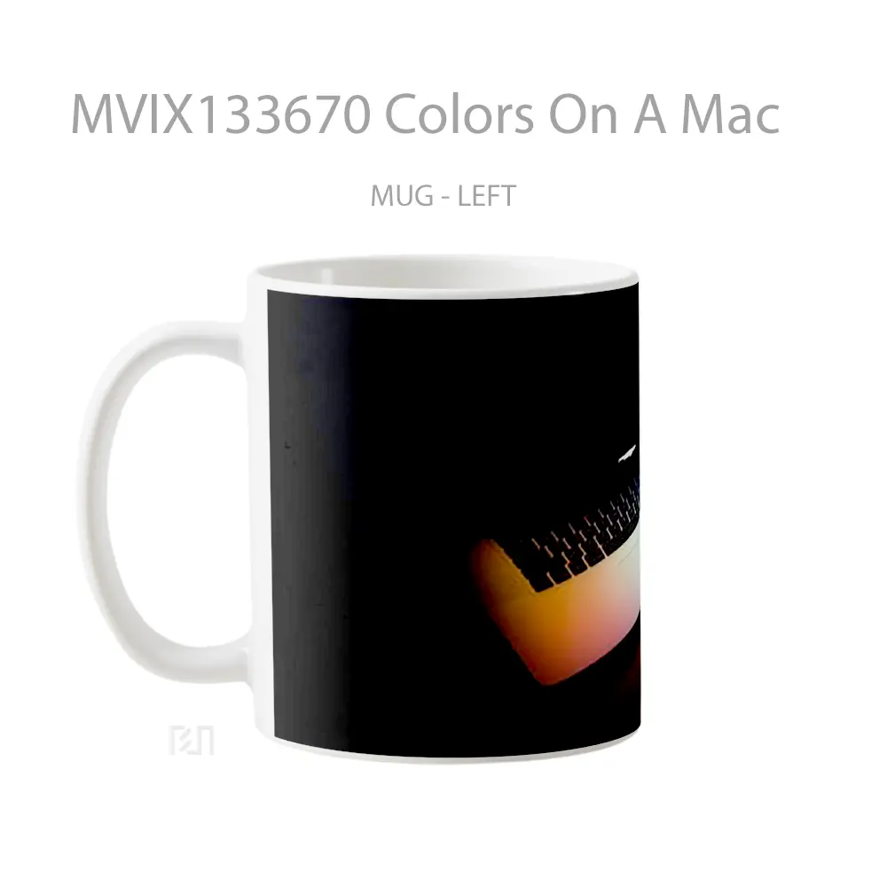 Mug Colors On A Mac Gelas Keramik Unik - All-side / Desain