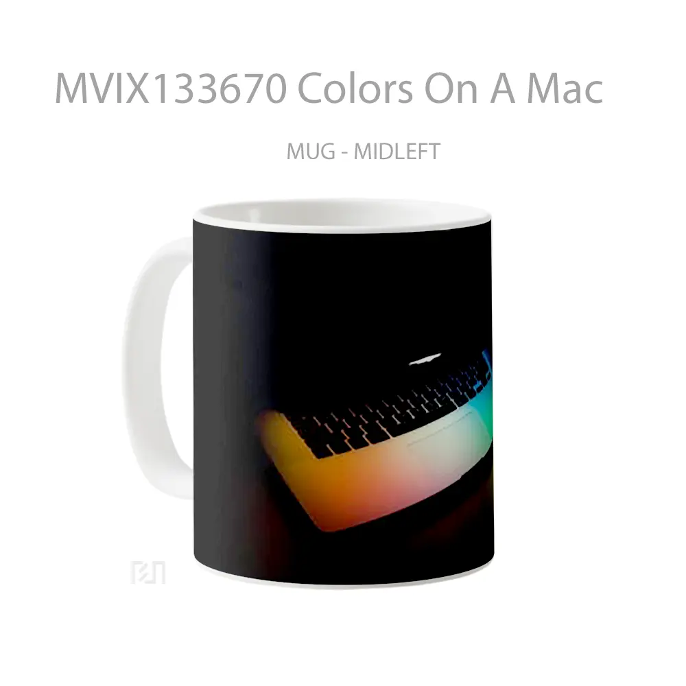 Mug Colors On A Mac Gelas Keramik Unik - All-side / Desain
