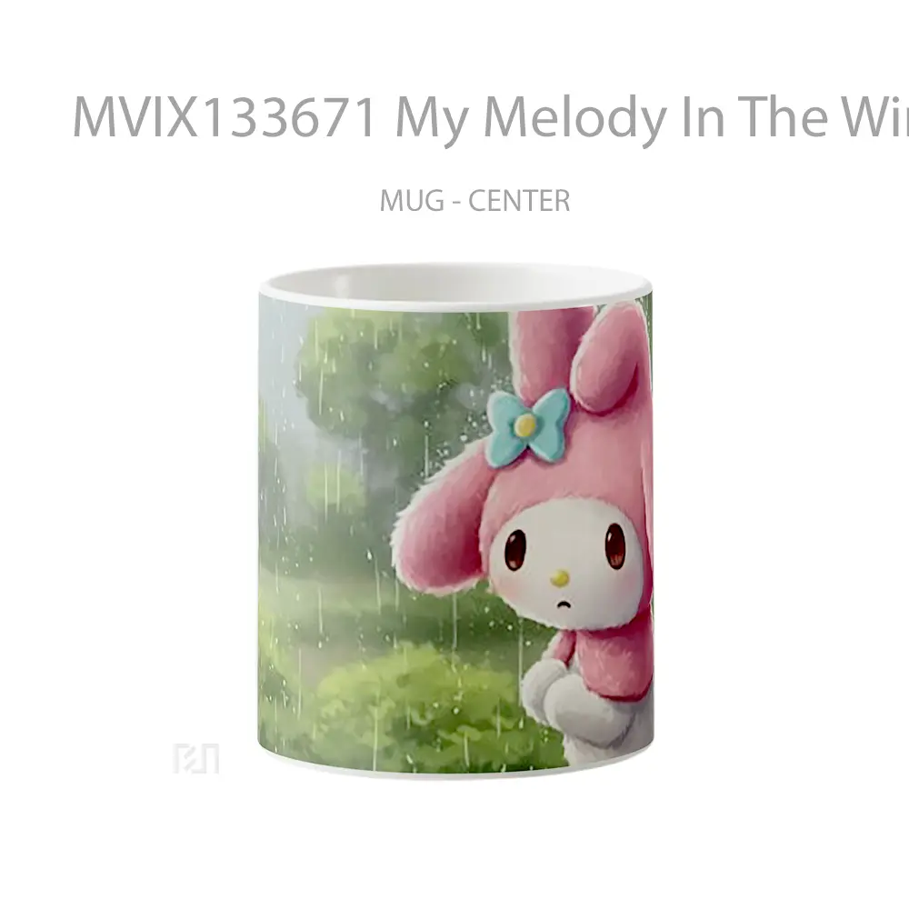 Mug My Melody In The Window Watching The Rain Gelas Pemandangan Alam