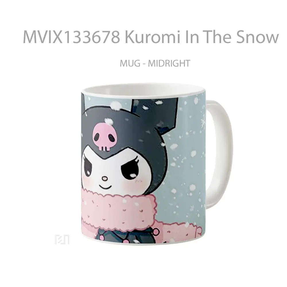 Mug Kuromi In The Snow Gelas Pemandangan Alam - All-side / Desain
