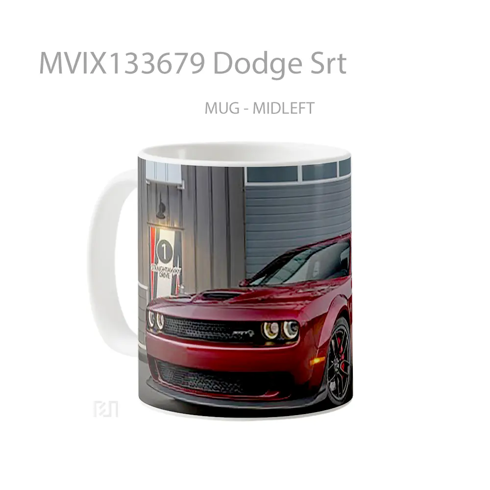 Mug Dodge Srt Gelas Keramik Unik - All-side / Desain