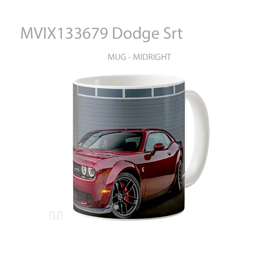 Mug Dodge Srt Gelas Keramik Unik - All-side / Desain
