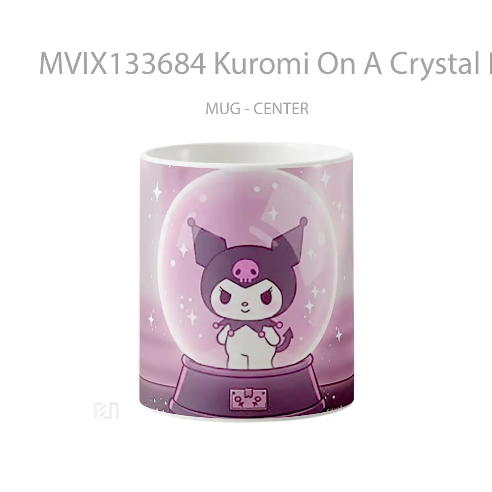Mug Kuromi On A Crystal Ball Ornament Gelas Keramik Unik
