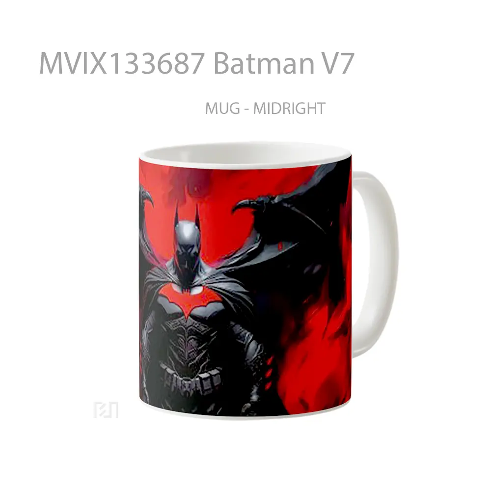 Mug Batman V7 Gelas Superhero - All-side / Desain