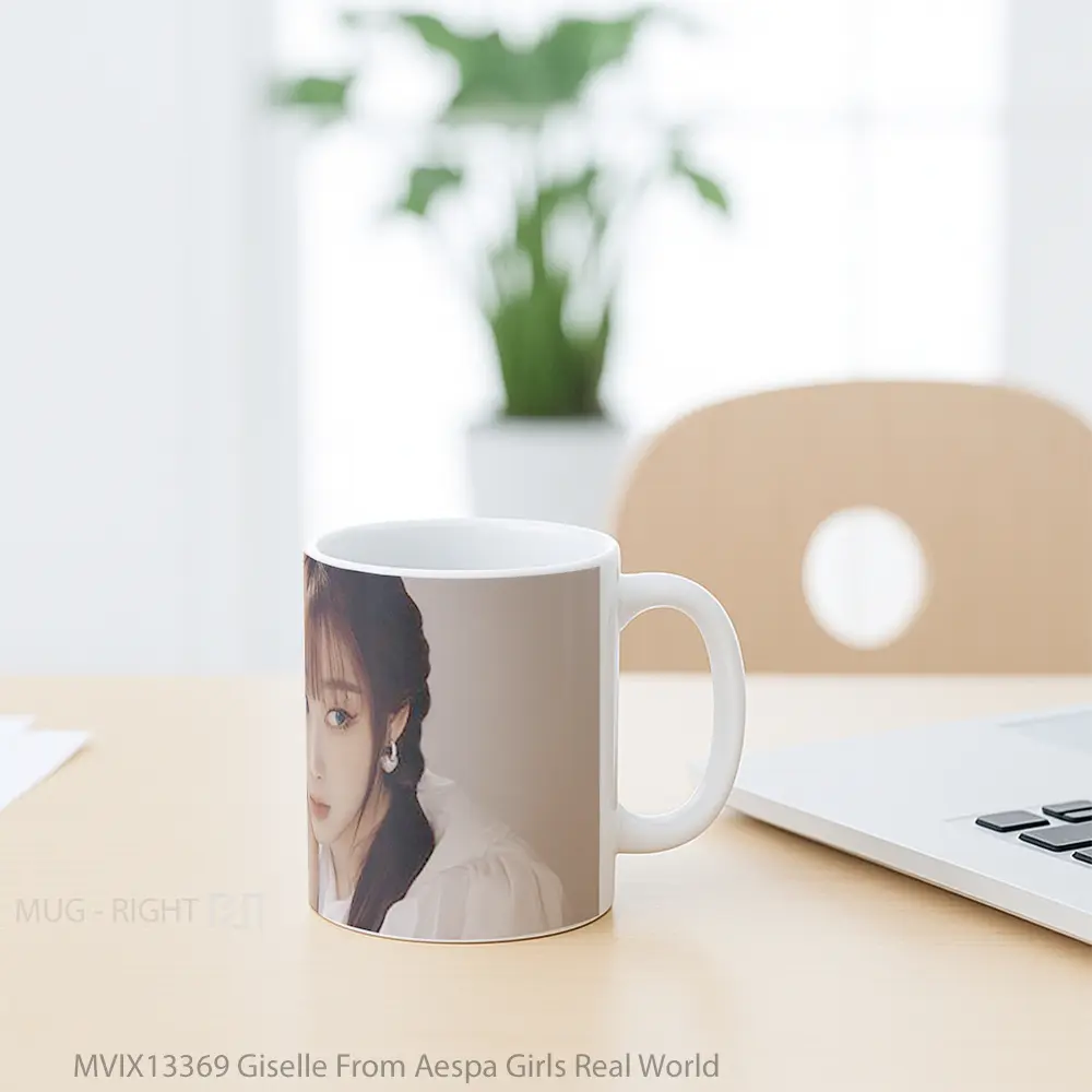 Mug Giselle From Aespa Girls Real World Gelas Keramik Unik - All-side / Desain