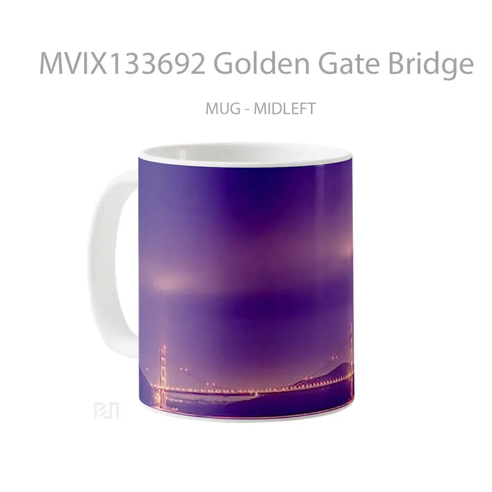 Mug Golden Gate Bridge Gelas Keramik Unik - All-side / Desain