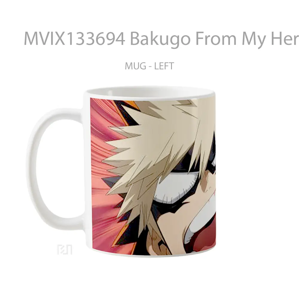 Mug Bakugo From My Hero Academia V1 Cangkir Anime - All-side / Desain
