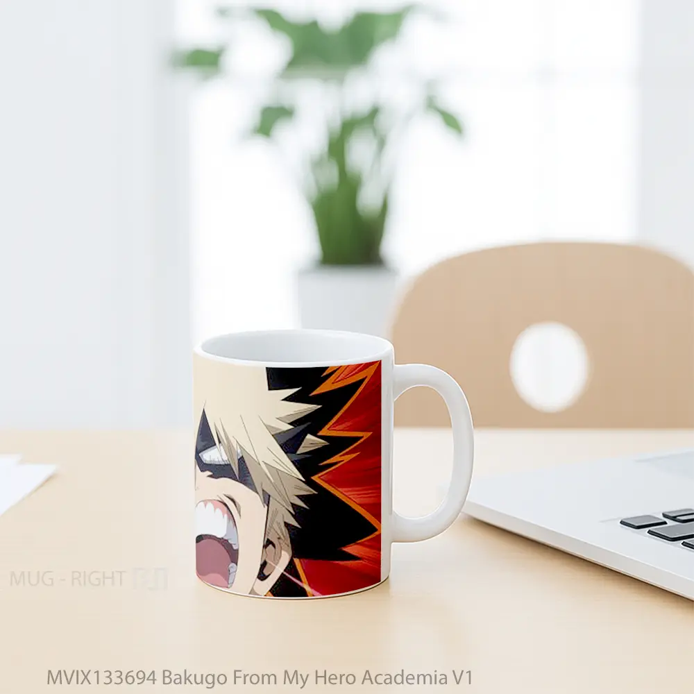 Mug Bakugo From My Hero Academia V1 Cangkir Anime - All-side / Desain