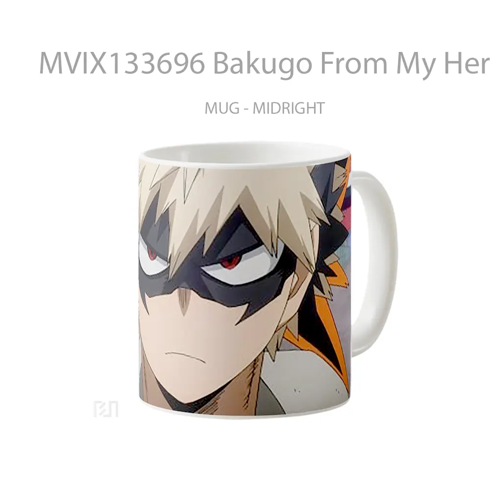 Mug Bakugo From My Hero Academia V3 Cangkir Anime - All-side / Desain