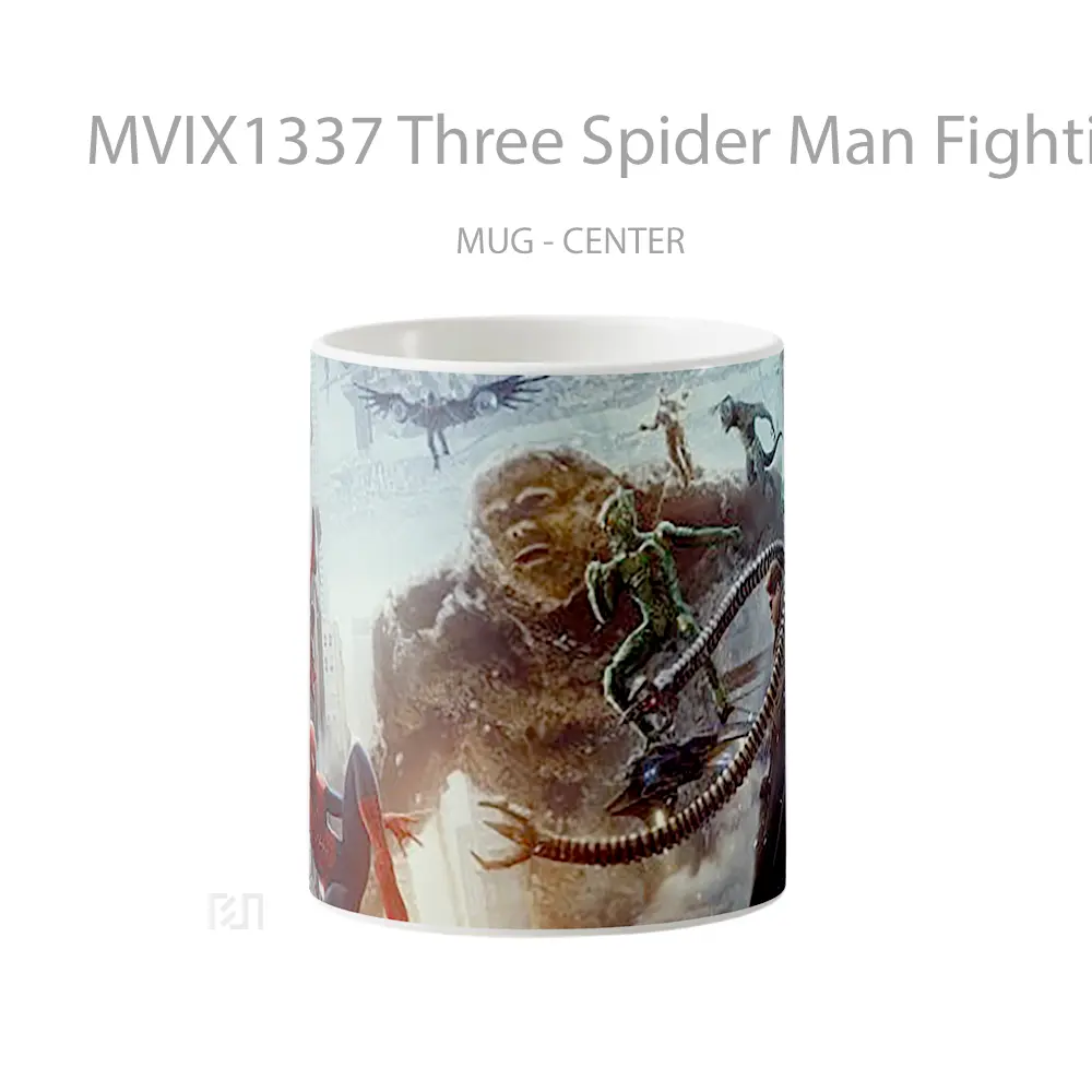 Mug Three Spider Man Fighting Gelas Superhero