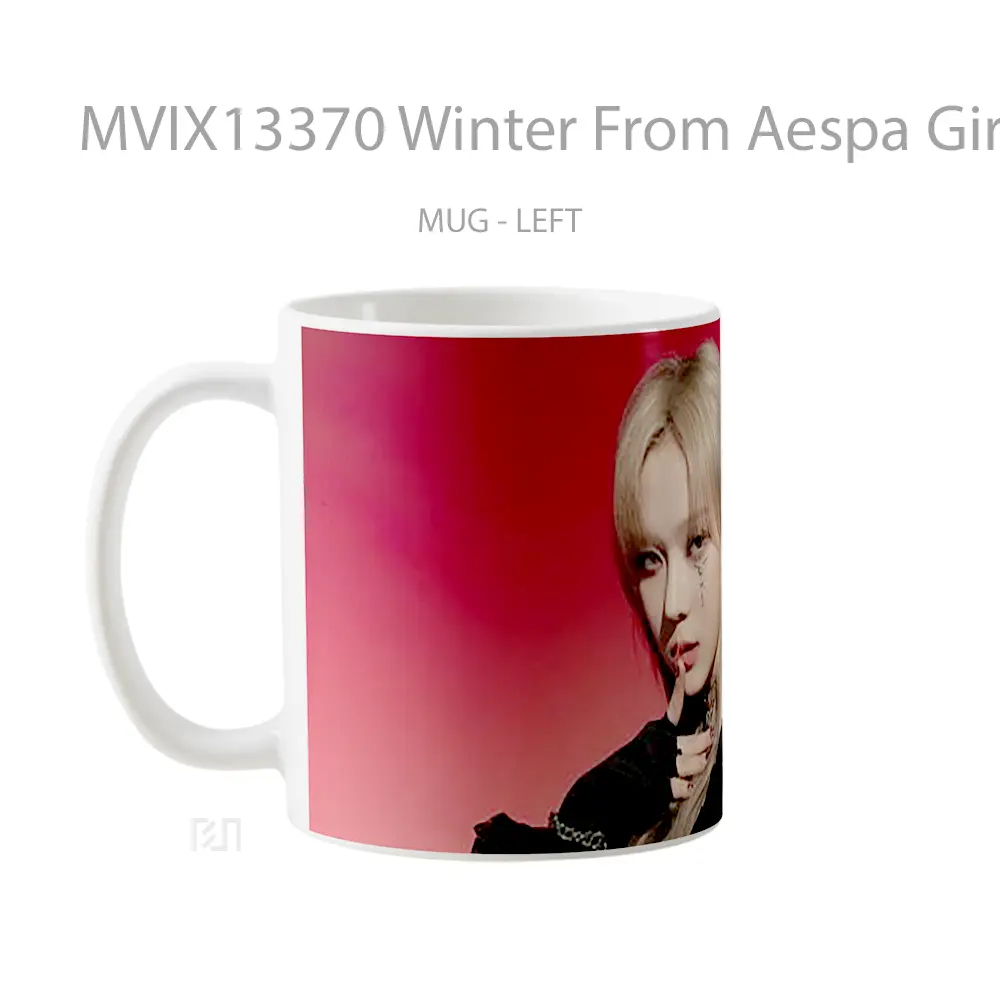 Mug Winter From Aespa Girls 2Nd Mini Album Gelas Keramik Unik - All-side / Desain