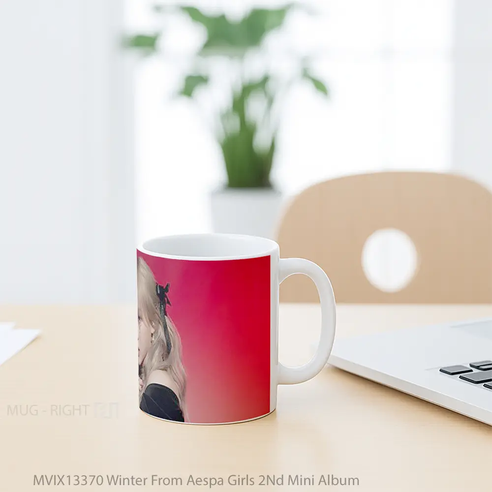 Mug Winter From Aespa Girls 2Nd Mini Album Gelas Keramik Unik - All-side / Desain