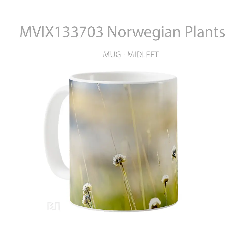 Mug Norwegian Plants Gelas Keramik Unik - All-side / Desain