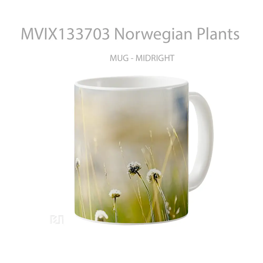 Mug Norwegian Plants Gelas Keramik Unik - All-side / Desain