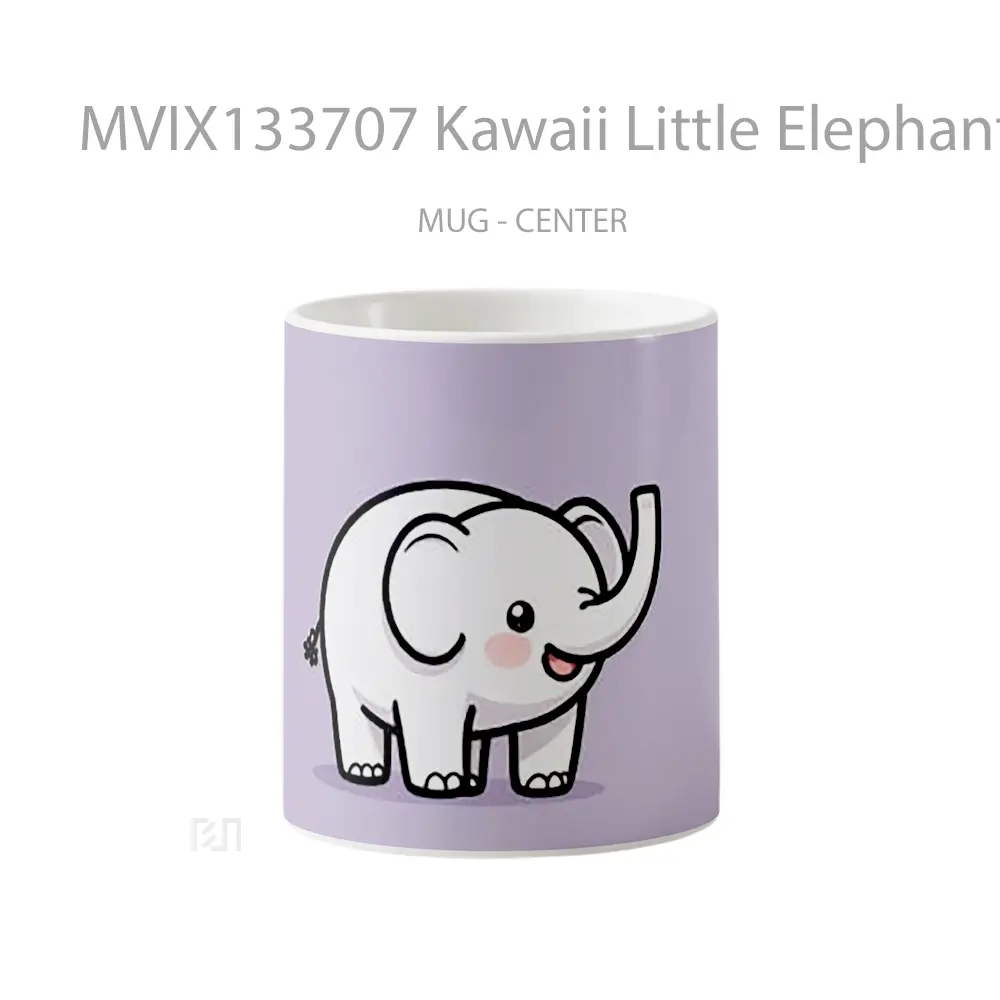 Mug Kawaii Little Elephant Gelas Hewan Lucu