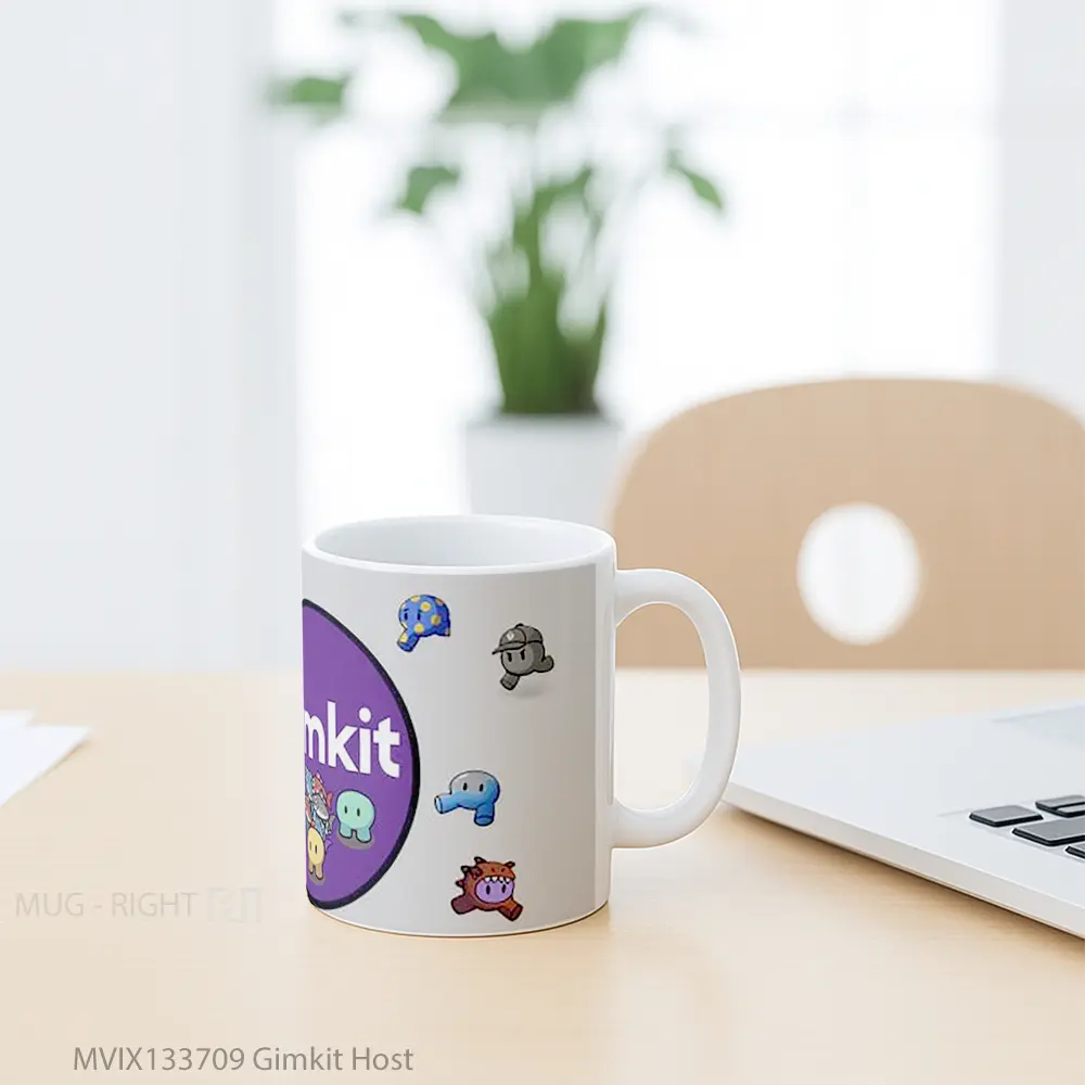 Mug Gimkit Host Gelas Keramik Unik - All-side / Desain