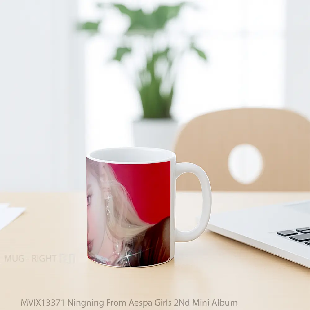 Mug Ningning From Aespa Girls 2Nd Mini Album Gelas Keramik Unik - All-side / Desain