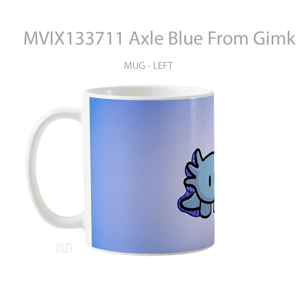 Mug Axle Blue From Gimkit Gelas Keramik Unik - All-side / Desain