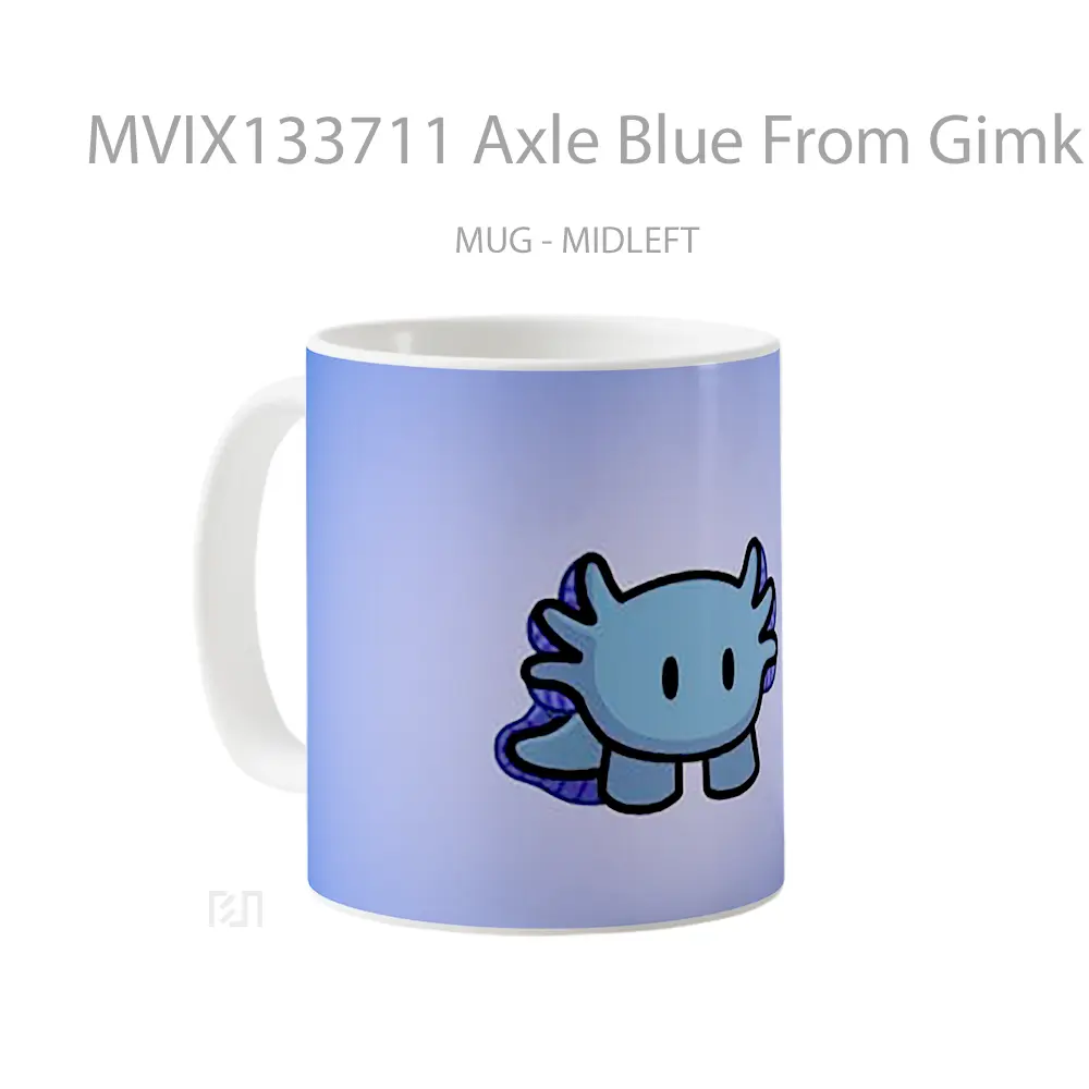 Mug Axle Blue From Gimkit Gelas Keramik Unik - All-side / Desain