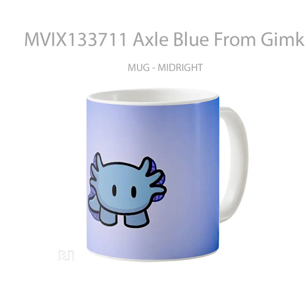 Mug Axle Blue From Gimkit Gelas Keramik Unik - All-side / Desain