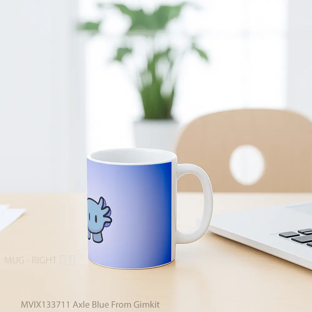Mug Axle Blue From Gimkit Gelas Keramik Unik - All-side / Desain