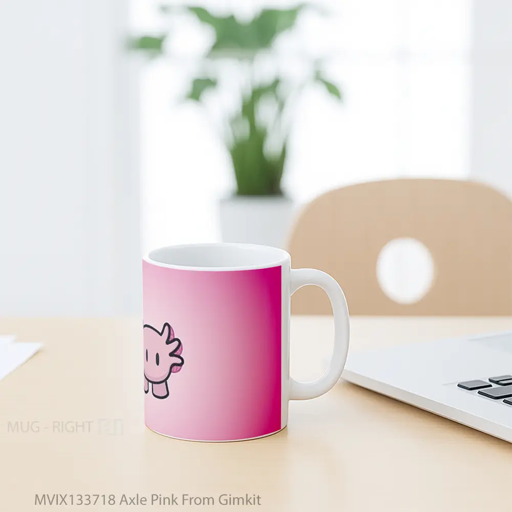 Mug Axle Pink From Gimkit Gelas Keramik Unik - All-side / Desain