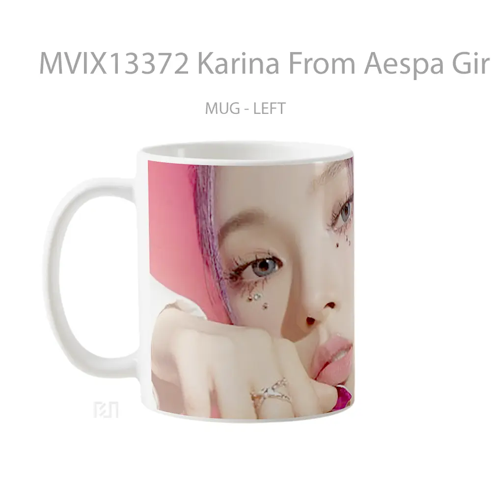 Mug Karina From Aespa Girls 2Nd Mini Album Gelas Keramik Unik - All-side / Desain