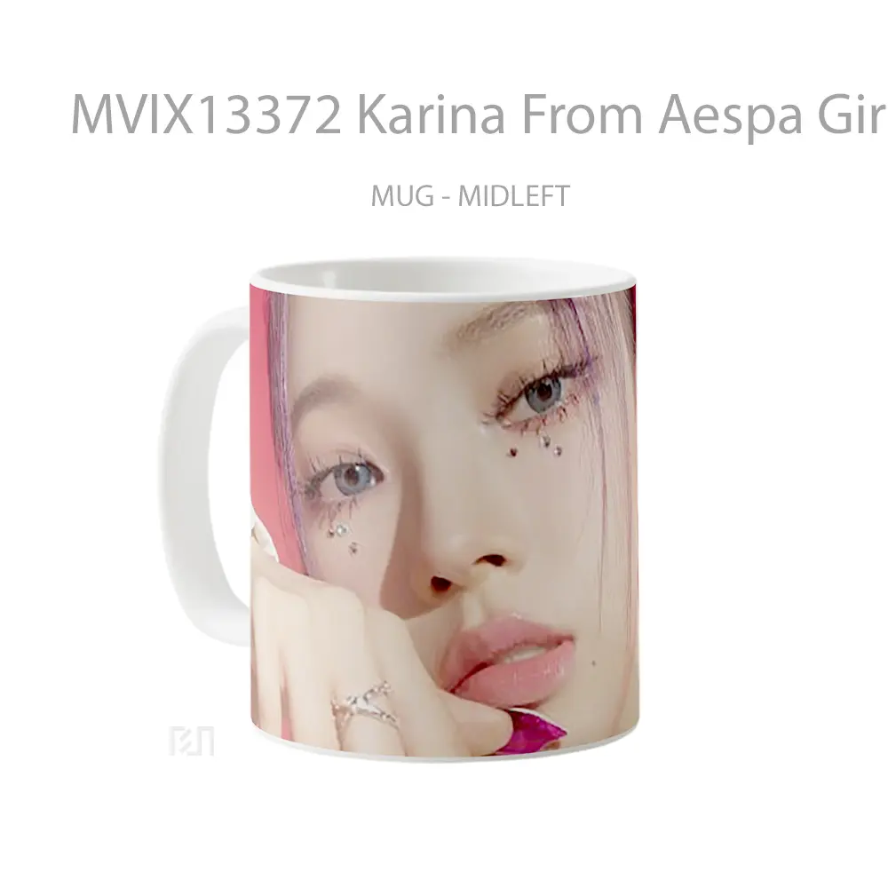 Mug Karina From Aespa Girls 2Nd Mini Album Gelas Keramik Unik - All-side / Desain