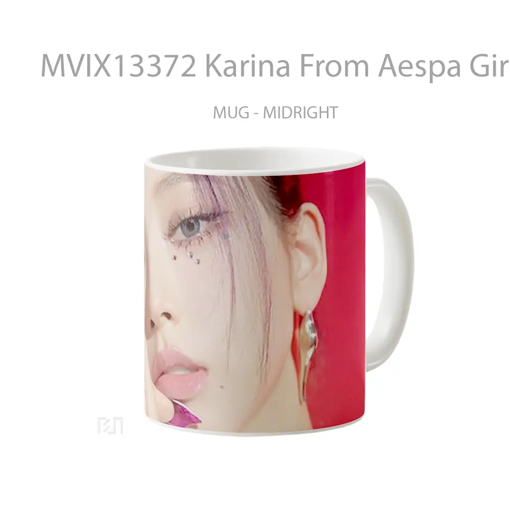 Mug Karina From Aespa Girls 2Nd Mini Album Gelas Keramik Unik - All-side / Desain
