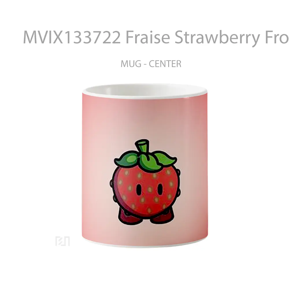 Mug Fraise Strawberry From Gimkit Gelas Keramik Unik