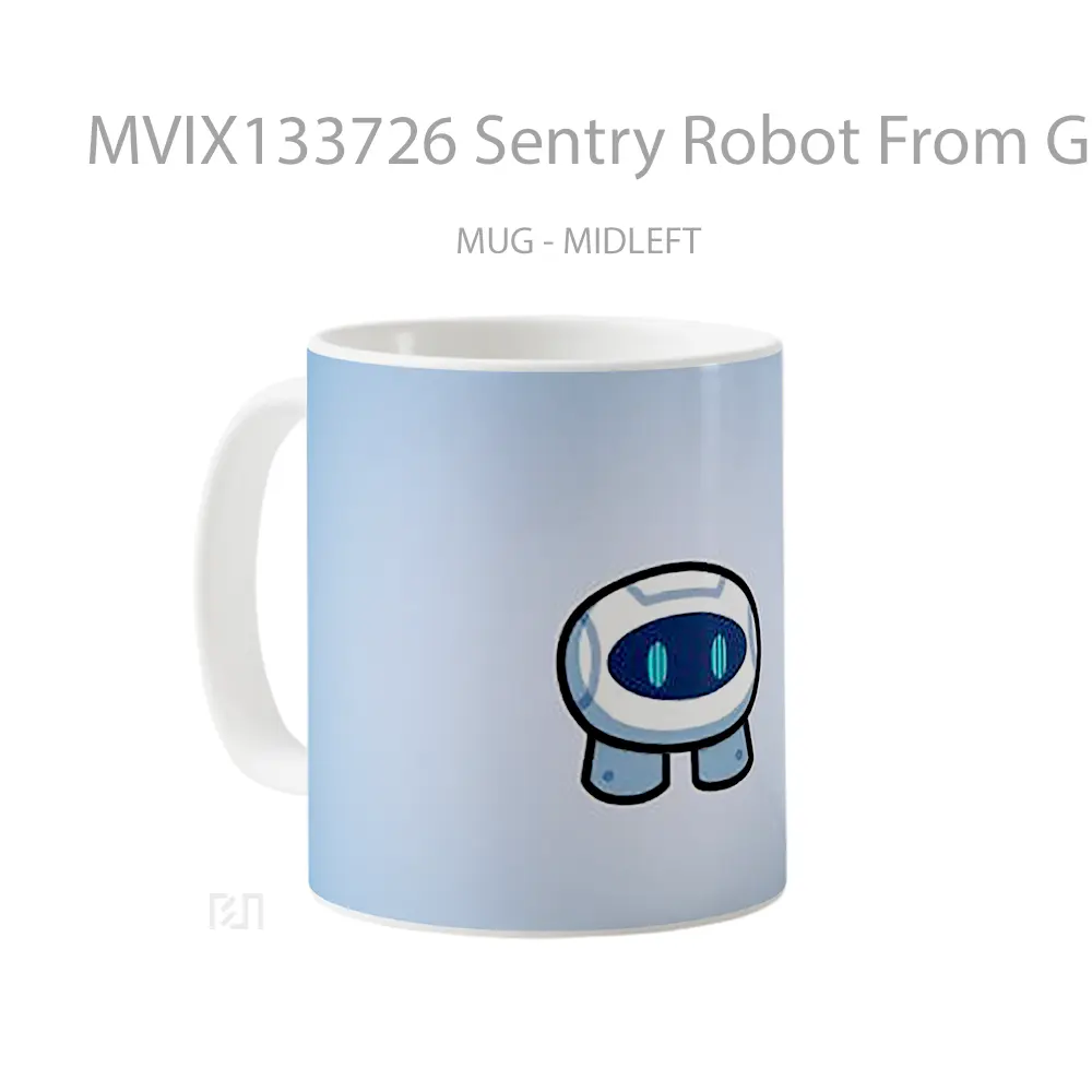 Mug Sentry Robot From Gimkit Gelas Keramik Unik - All-side / Desain