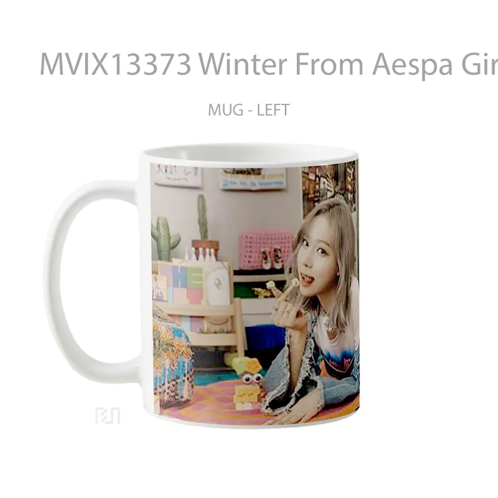 Mug Winter From Aespa Girls Real World Gelas Keramik Unik - All-side / Desain