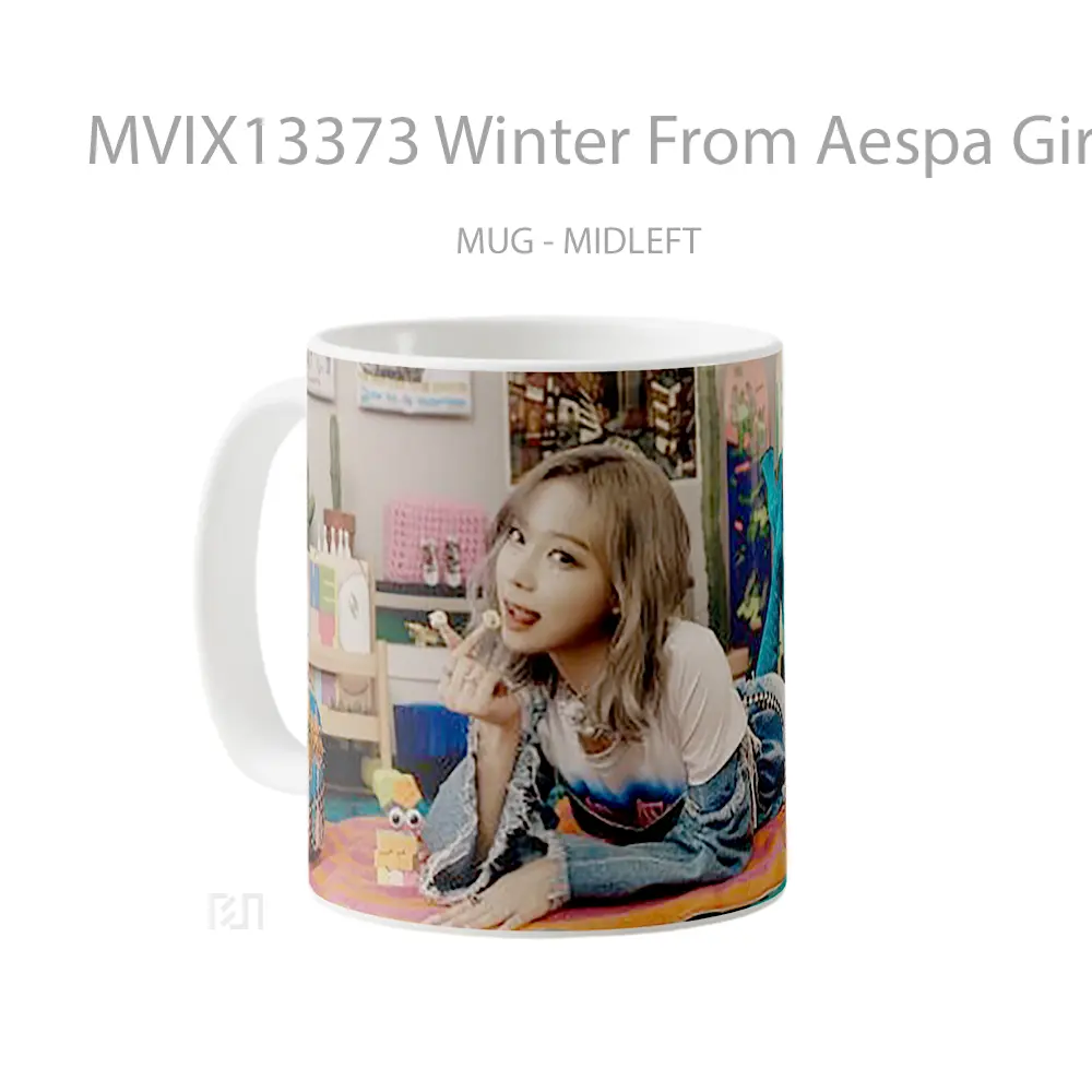 Mug Winter From Aespa Girls Real World Gelas Keramik Unik - All-side / Desain