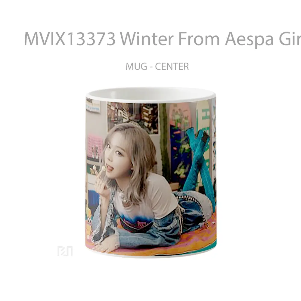 Mug Winter From Aespa Girls Real World Gelas Keramik Unik
