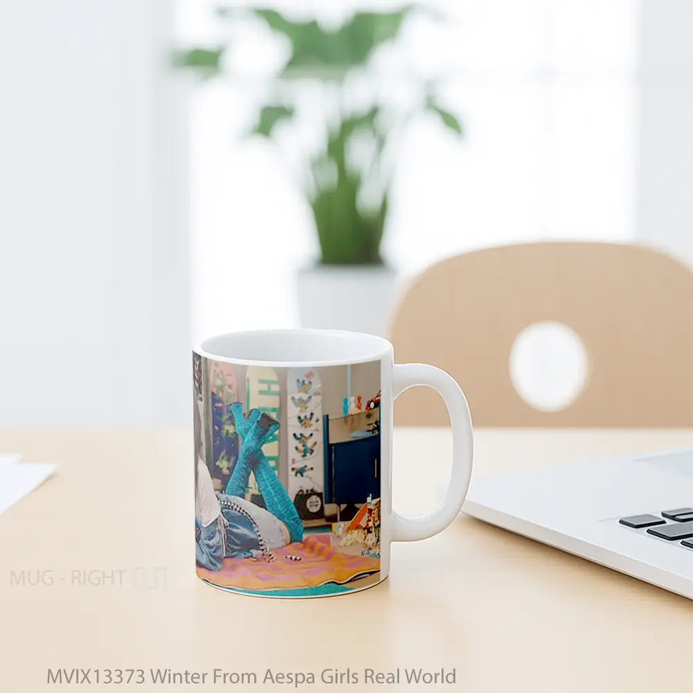 Mug Winter From Aespa Girls Real World Gelas Keramik Unik - All-side / Desain