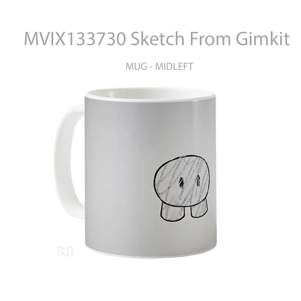 Mug Sketch From Gimkit Gelas Keramik Unik - All-side / Desain