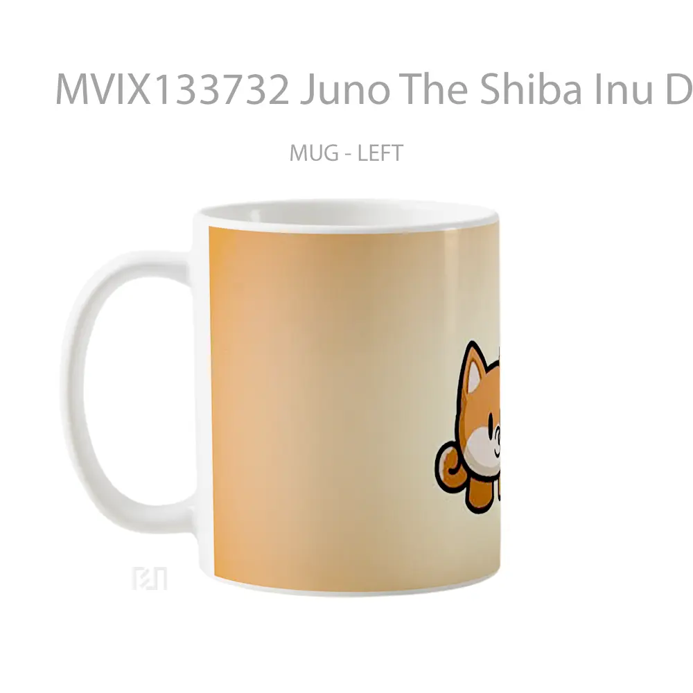 Mug Juno The Shiba Inu Dog Inu From Gimkit Gelas Hewan Lucu - All-side / Desain