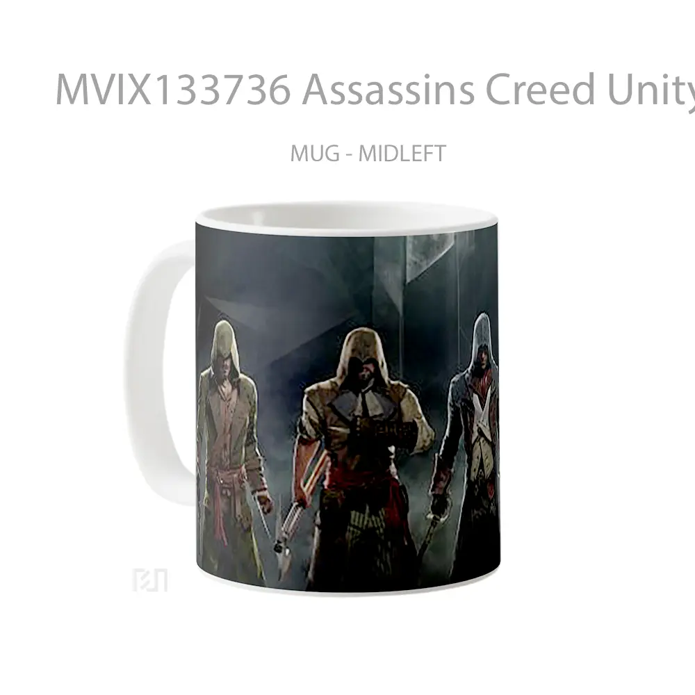 Mug Assassins Creed Unity Game V1 Cangkir Gamer - All-side / Desain