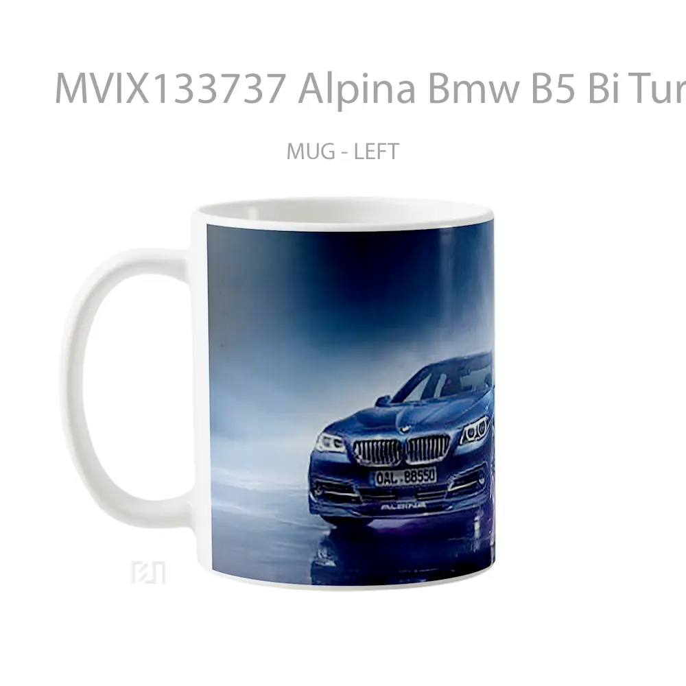 Mug Alpina Bmw B5 Bi Turbo Edition Cangkir Mobil - All-side / Desain