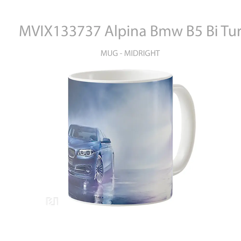 Mug Alpina Bmw B5 Bi Turbo Edition Cangkir Mobil - All-side / Desain
