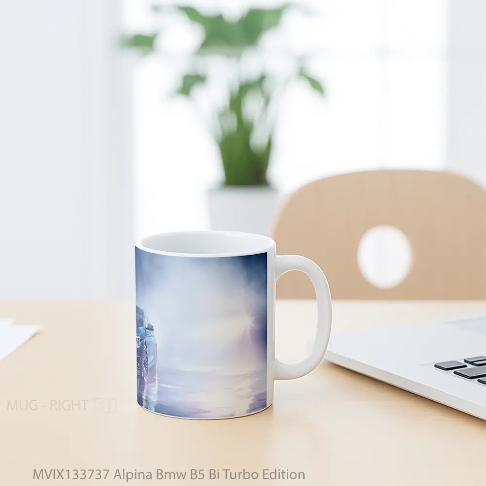 Mug Alpina Bmw B5 Bi Turbo Edition Cangkir Mobil - All-side / Desain