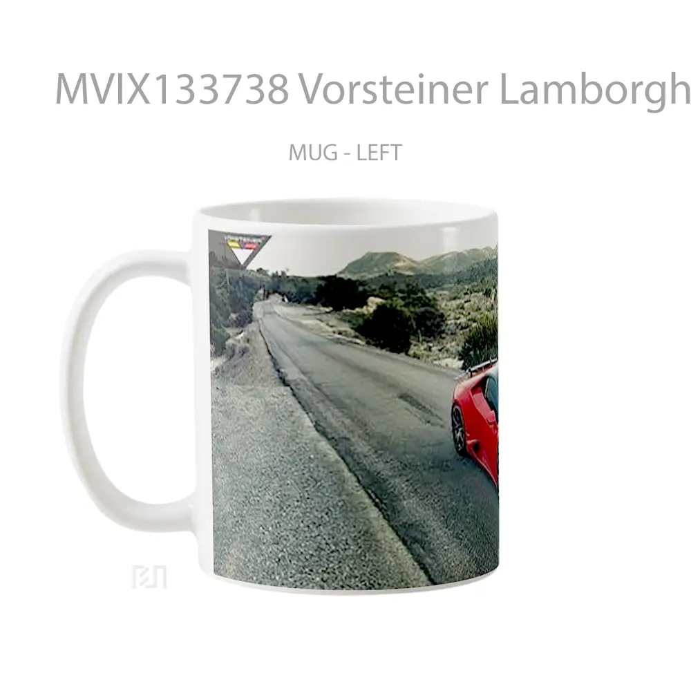Mug Vorsteiner Lamborghini Huracan Verona Edizione Cangkir Mobil - All-side / Desain
