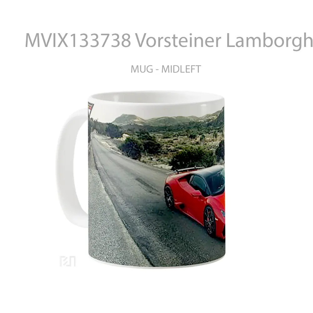 Mug Vorsteiner Lamborghini Huracan Verona Edizione Cangkir Mobil - All-side / Desain