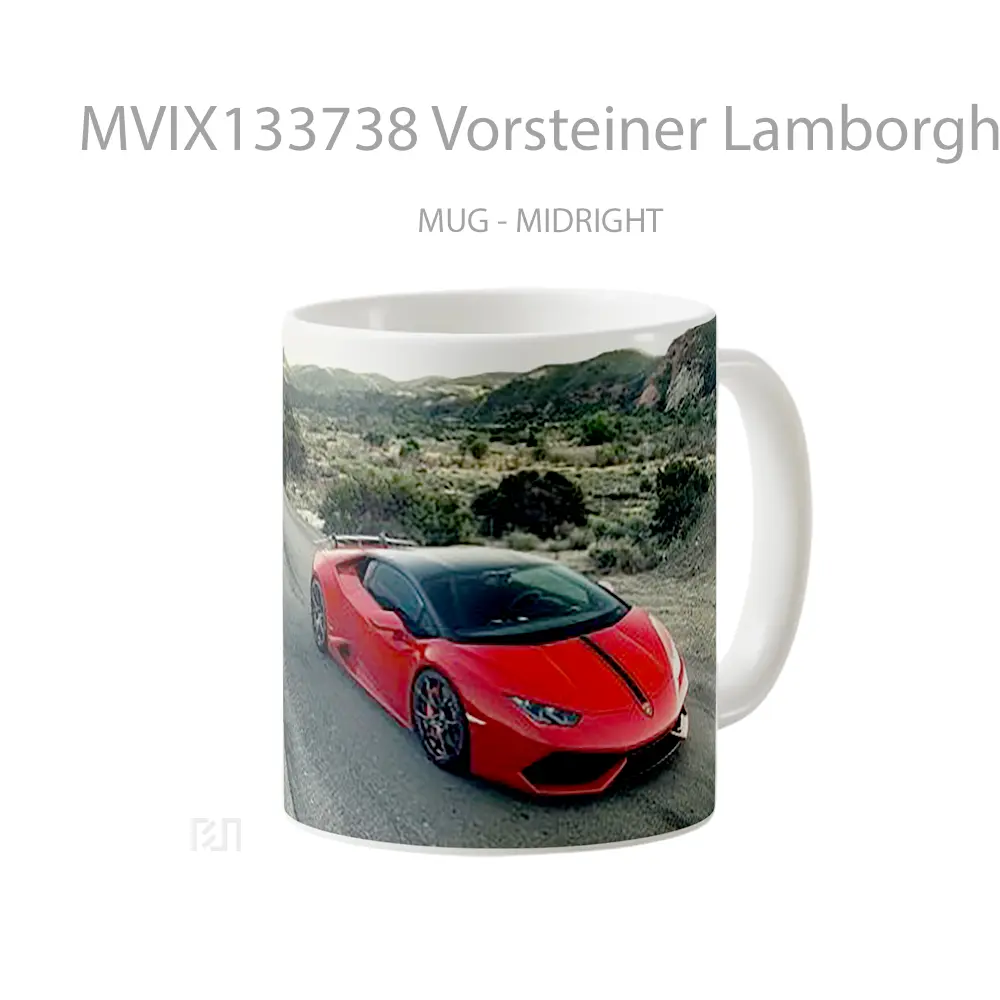 Mug Vorsteiner Lamborghini Huracan Verona Edizione Cangkir Mobil - All-side / Desain