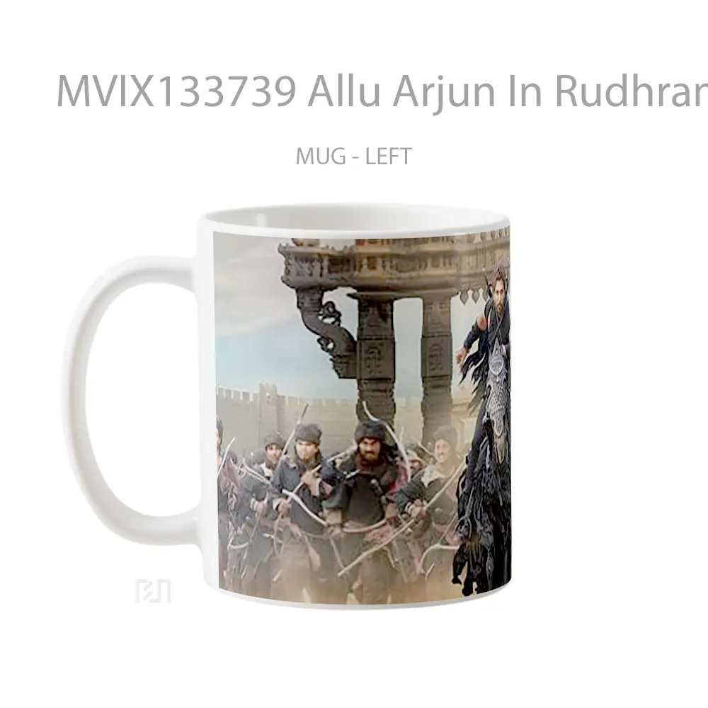 Mug Allu Arjun In Rudhramadevi Gelas Keramik Unik - All-side / Desain